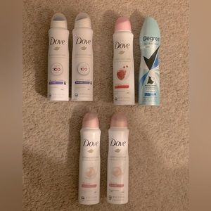 Dove Spray Deodorants
